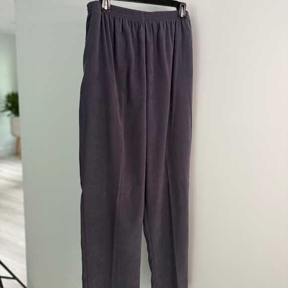 Vintage Alfred Dunner 2-Piece Women's Knit Sweater Set Heather Purple Sz XL/18 - Picture 8 of 10